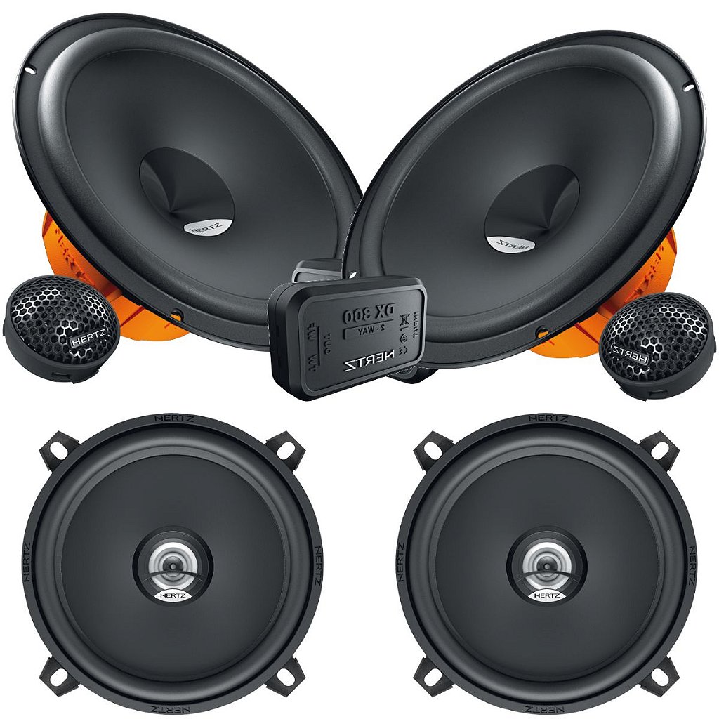 Kit Falante Hertz 2 vias Dsk165 Portas 6 Polegadas + Dcx130 - TSR