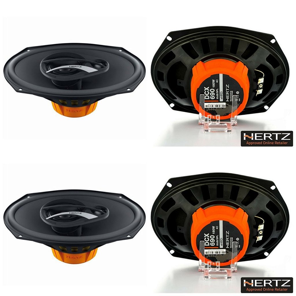 Alto Falante 6x9 Original Hertz Kit Triaxial Dcx690 180w Rms - TSR