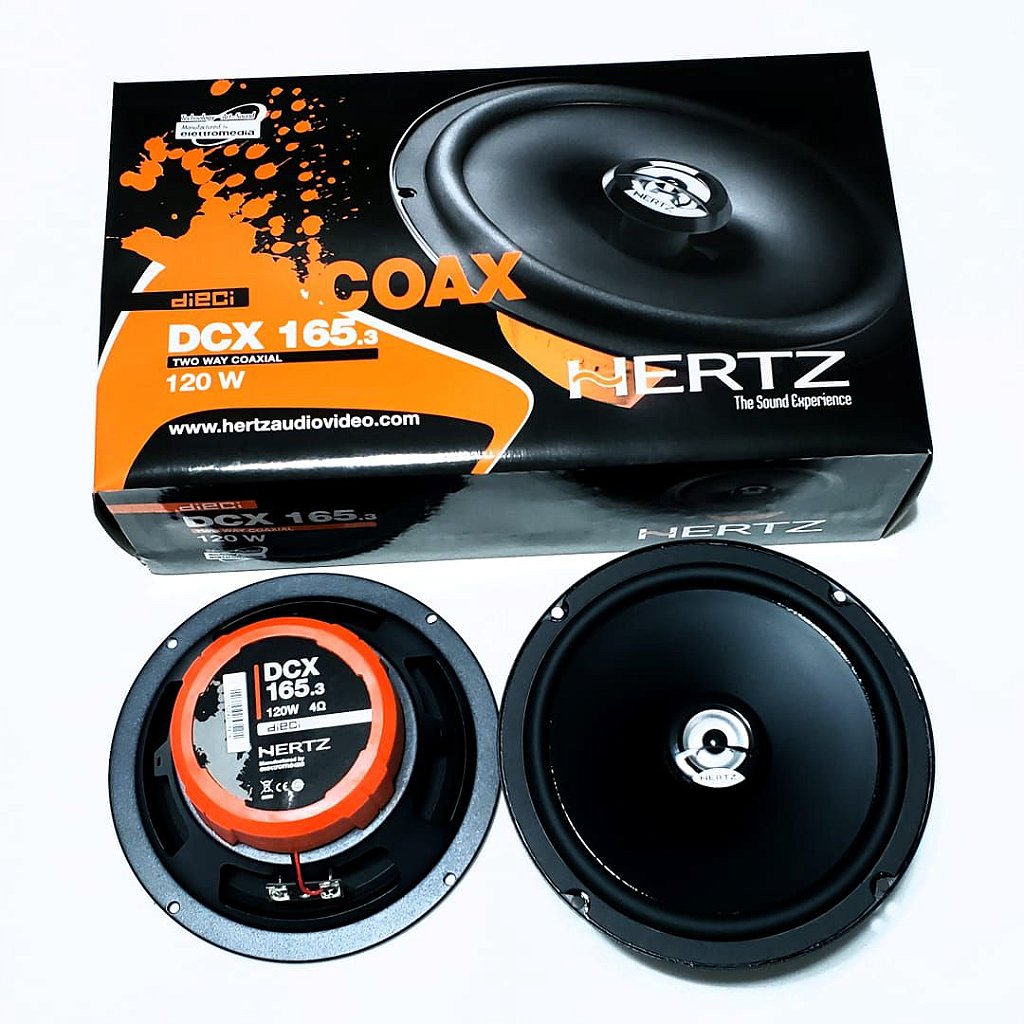 Alto Falante Kit Original Hertz Coaxial Dieci Dcx165 6 Polegadas