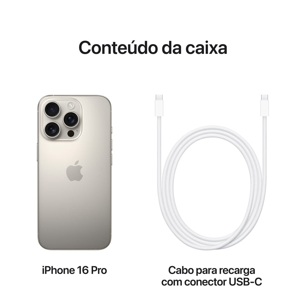 iPhone 16 Pro Max Titânio 256GB | Original Apple com - Espaço Miami