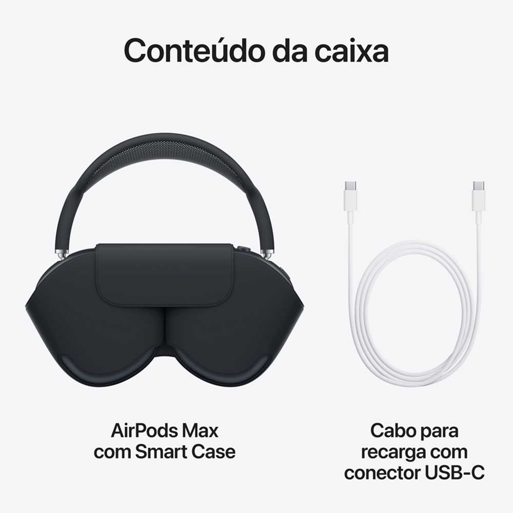 Apple AirPods Max Meia Noite - Compre Agora! - Espaço Miami