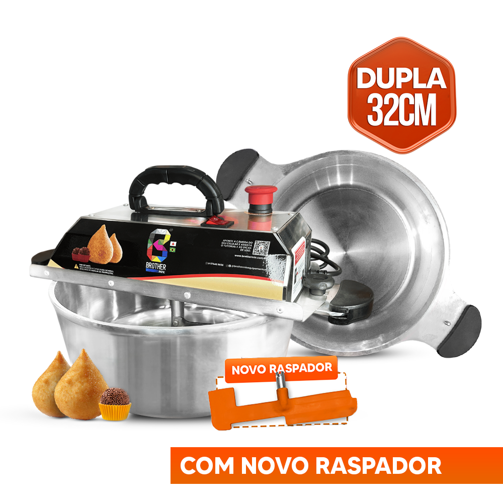 ゴンザレス MASSAS E DOCES- Misturadora DUPLA POLIDA 32cm - A melhor