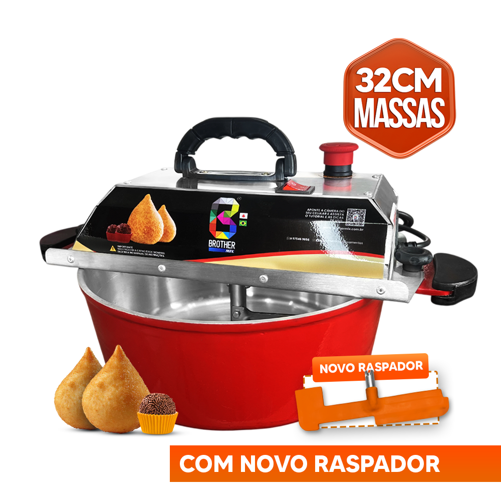 メル MASSAS E DOCES- Misturadora VERMELHA 32cm para doces - A melhor