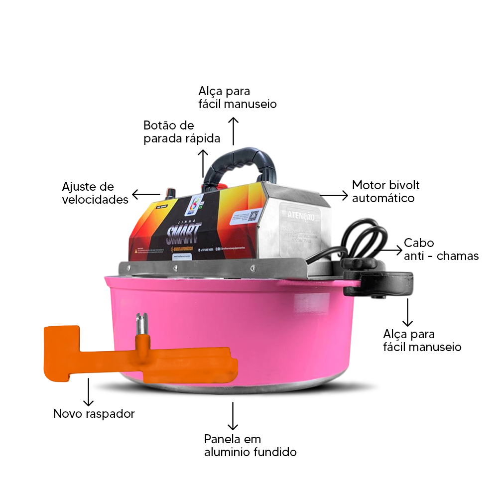 sweet‼️ DOCES E RECHEIOS - Misturadora 32cm SMART Rosa com ajuste de 5