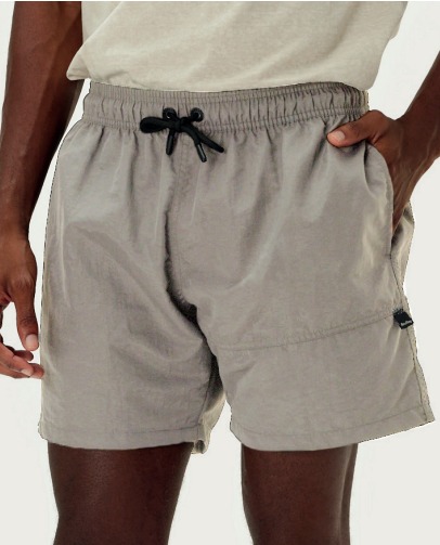 REDLEY SHORT ELASTICO RECORTE AREIA MELEVALOGO