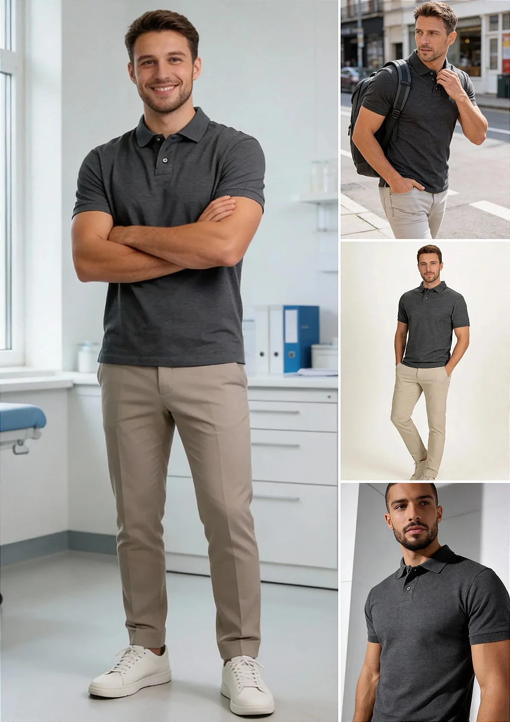 Camisa Polo Slim Fit - destaque