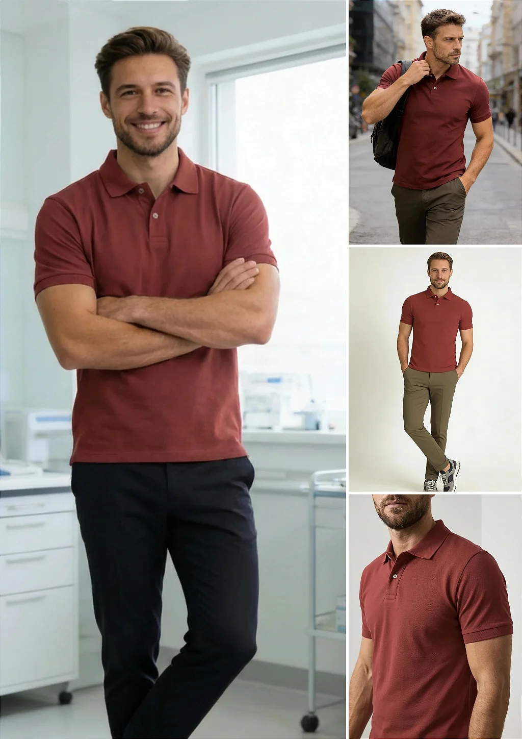 Camisa Polo Slim Fit - destaque