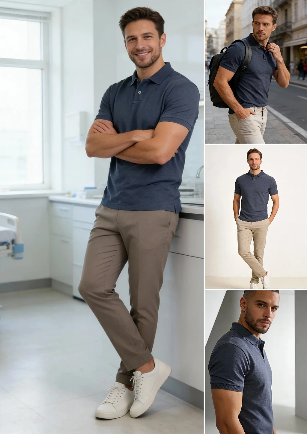 Camisa Polo Slim Fit - destaque