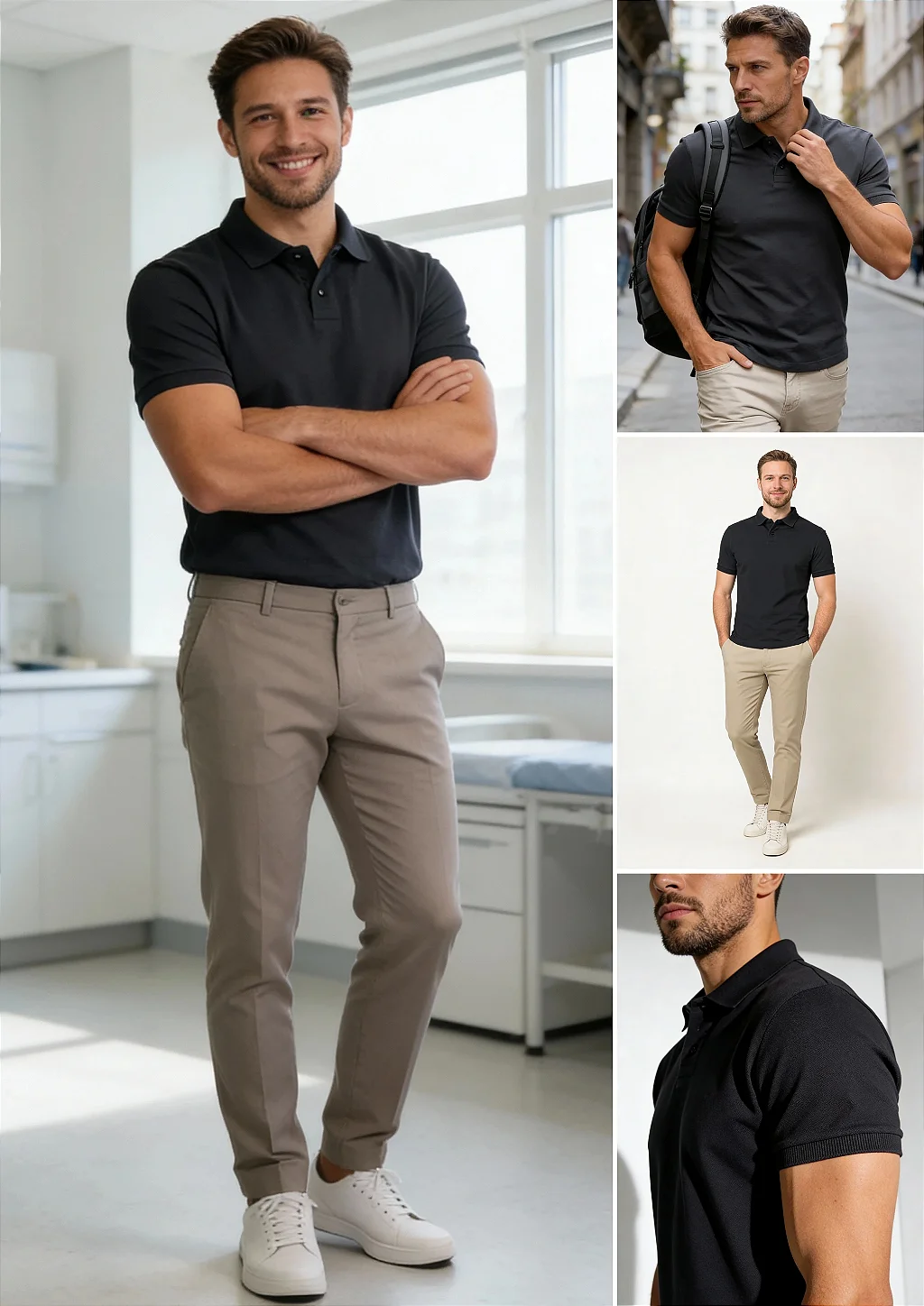 Camisa Polo Slim Fit - destaque