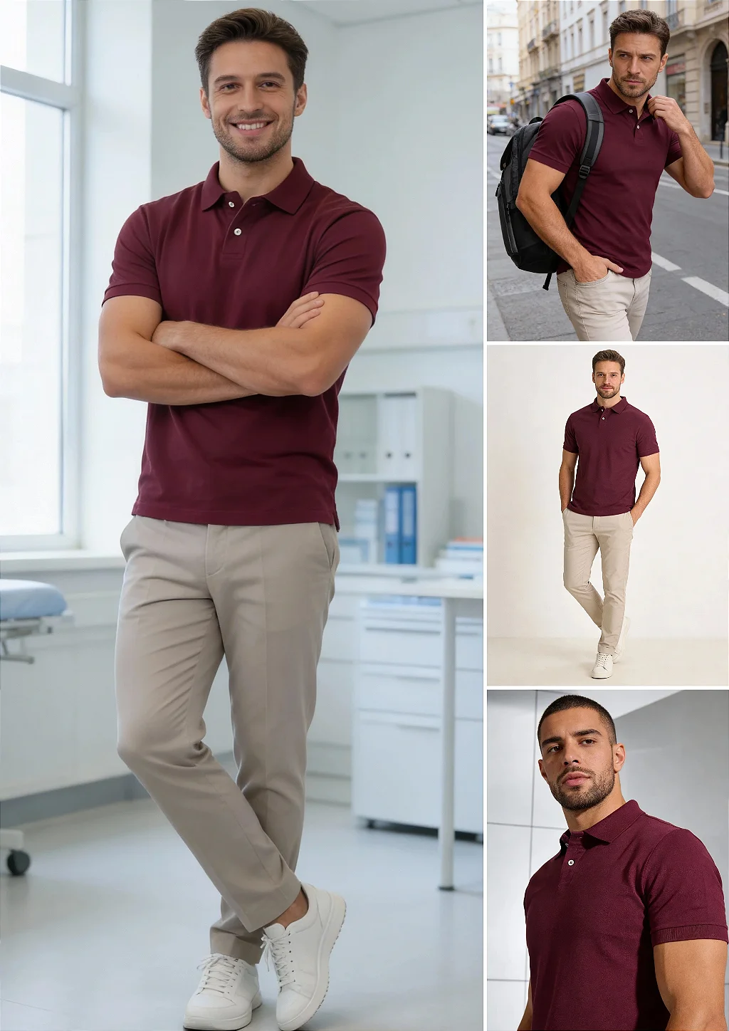 Camisa Polo Slim Fit - destaque