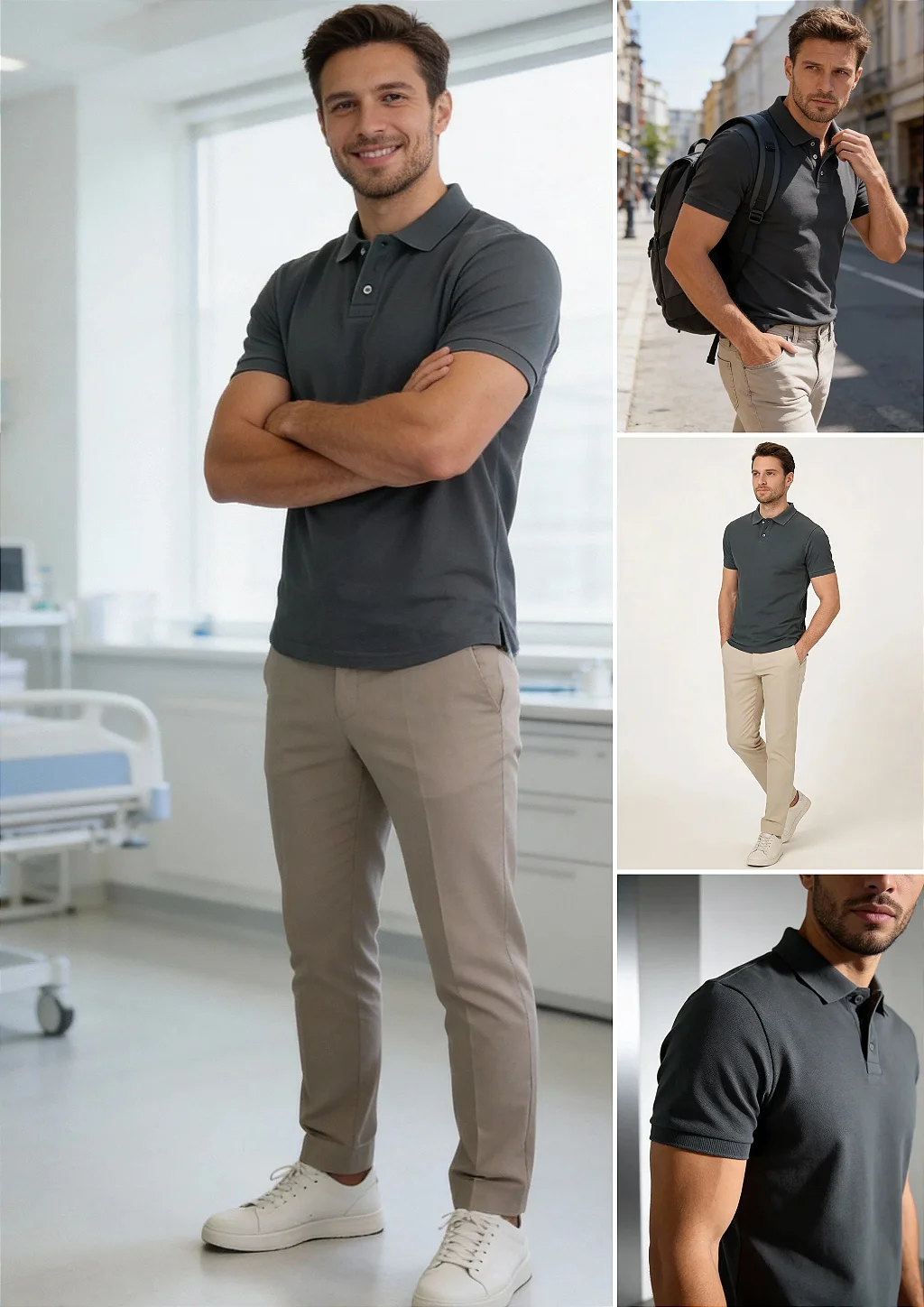 Camisa Polo Slim Fit - destaque