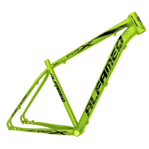 Quadro Bicicleta Bike Mtb Alfameq AFX 29x21 Vd Lm/Pt Brilho - Loja