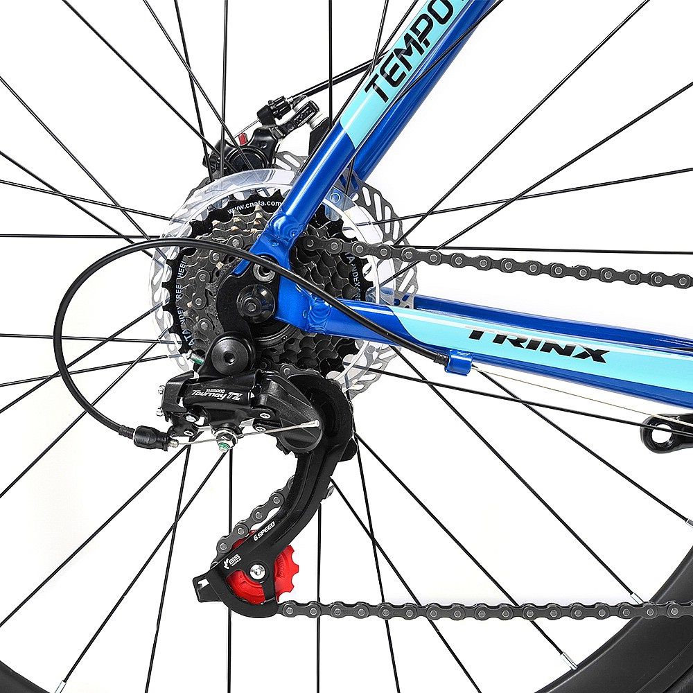 Bicicleta Speed Trinx Tempo 2.1 Az/Bc 14v Mec T46 BIKERNAUTA