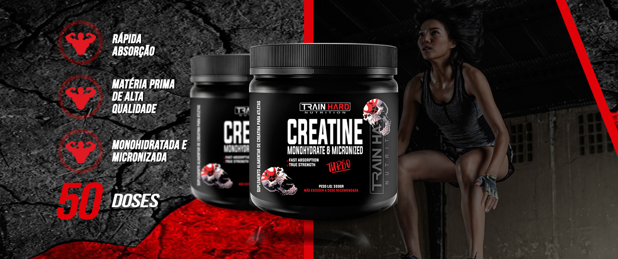 Creatina 100% Pura Train Hard Nutrition