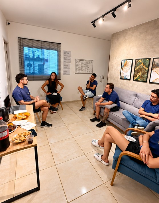Reunião da equipe Smart Componentes