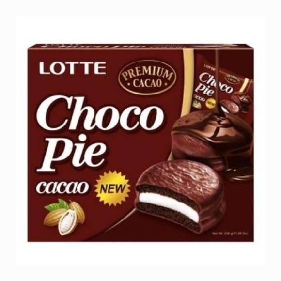 Choco Pie Cacao Caixa 12un 336G - Lotte - Lojas Kaito — O melhor