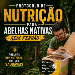 Capa oficial do curso Protocolo de Nutrição para Abelhas Nativas sem Ferrão