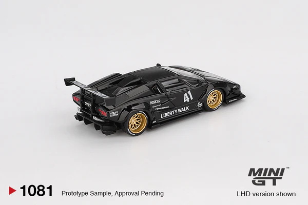 Lamborghini Countach LB-WORKS Black Mini GT 1:64 - Nº 1081 | LD