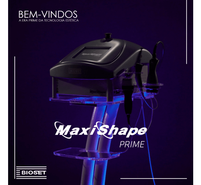 Maxishape Prime Bioset - Radiofrequência, LED, Ultracavitação e