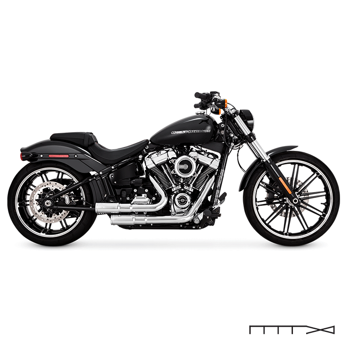 Escapamento Vance & Hines Mini Grenades - Cromado - Softail 2018