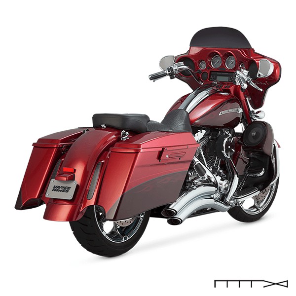 Escapamento Vance & Hines Super Radius 2 Into 2 - Cromado