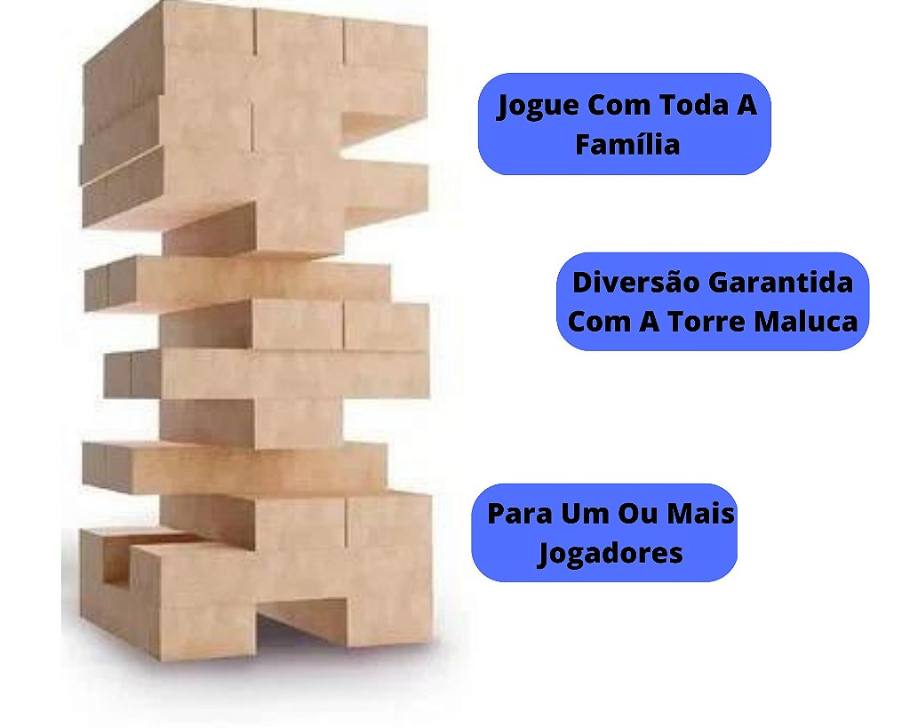 JOGO TORRE MALUCA COLUNA 39 PECAS