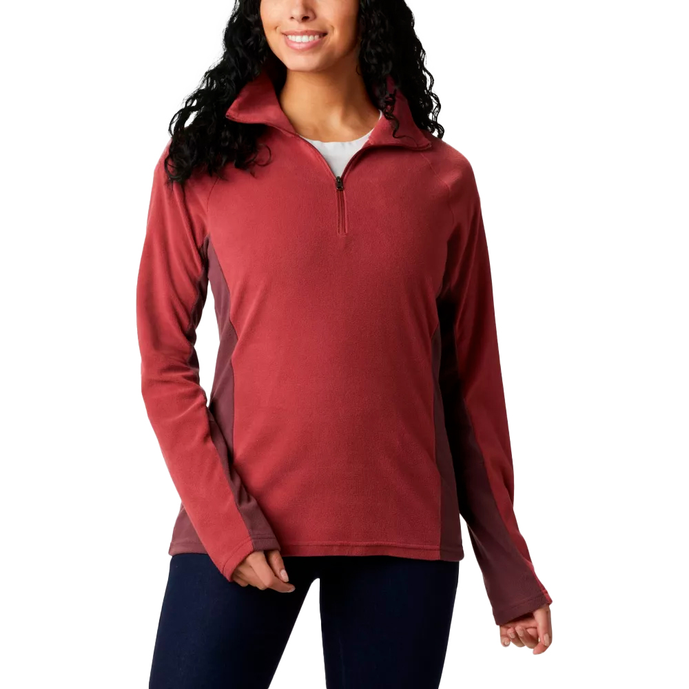 Moletom Columbia Glacial IV Half Zip Vermelho Feminino