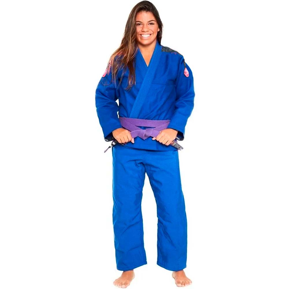 Kimono Jiu Jitsu Atama Ultra Light Azul Feminino Attemporal