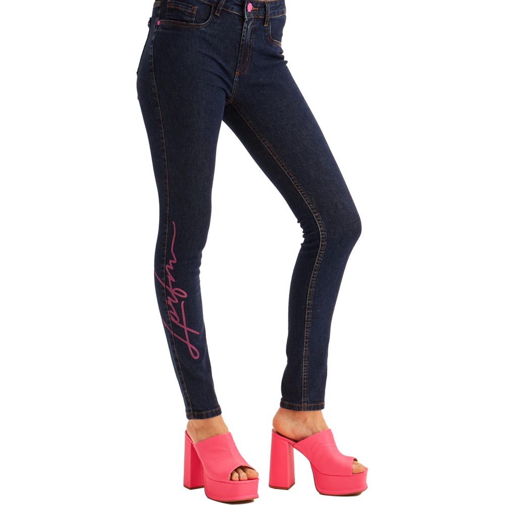 Calça Jeans Lança Perfume Nix Skinny High AV23 Azul Escuro