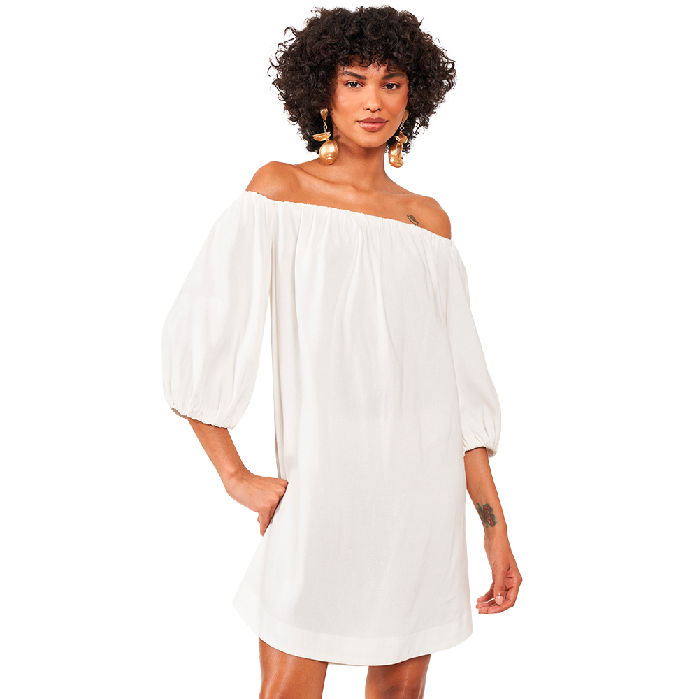 Ombro Roupa Da Colcci Colcci Vestido Canelado Preto