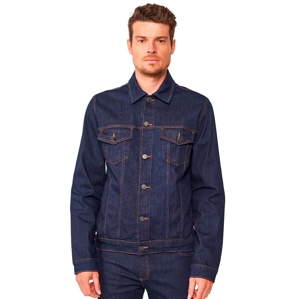 Jaqueta Jeans Colcci Box Ou24 Azul Indigo Masculino Attemporal