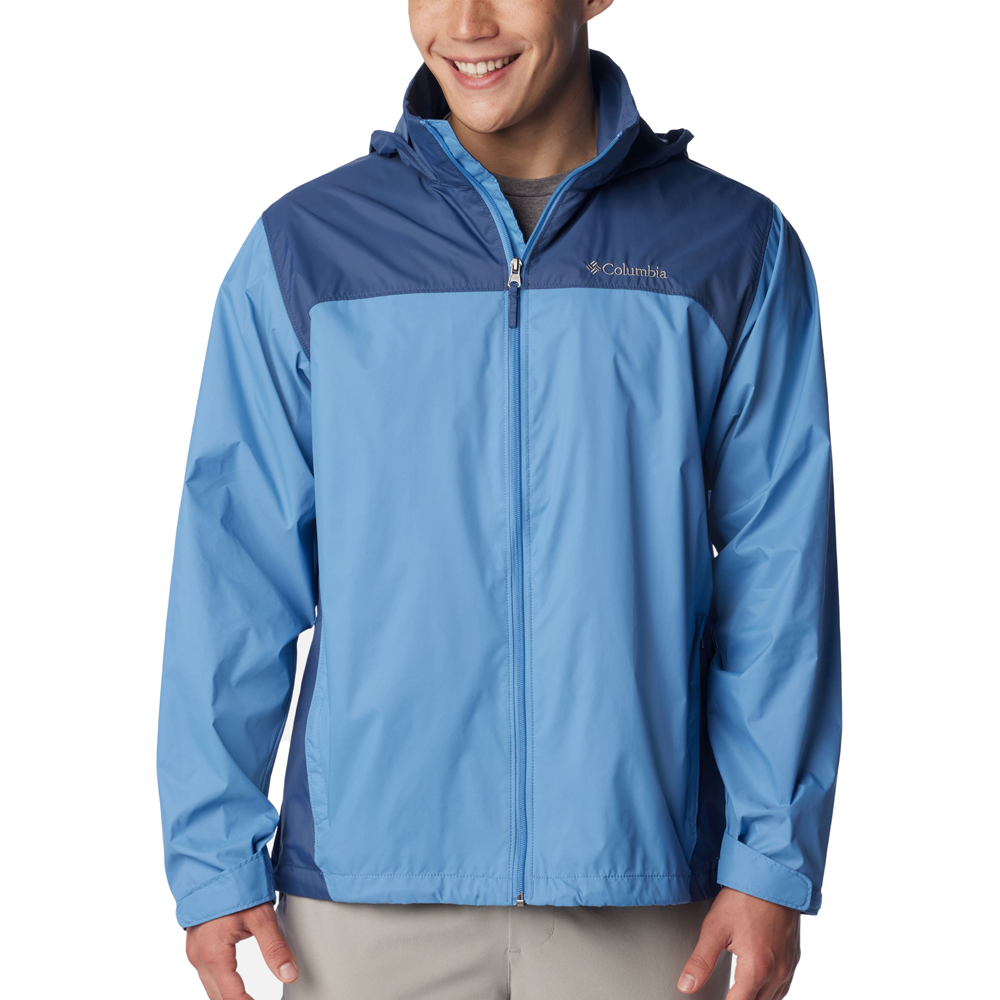 Jaqueta Columbia Glennaker Lake Rain Packable Azul Masculino
