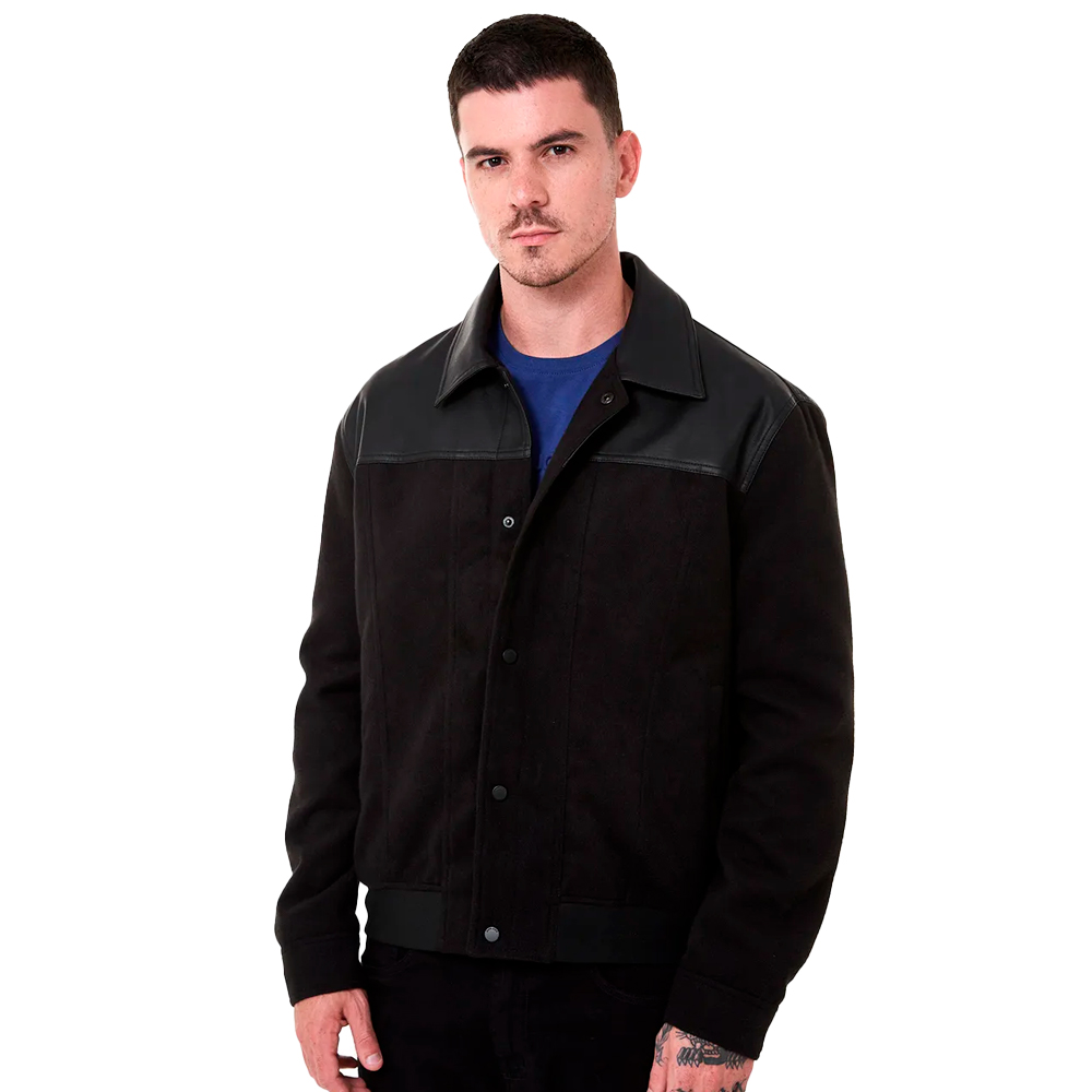 Jaqueta John John Rude In24 Preto Masculino - Attemporal Boutique