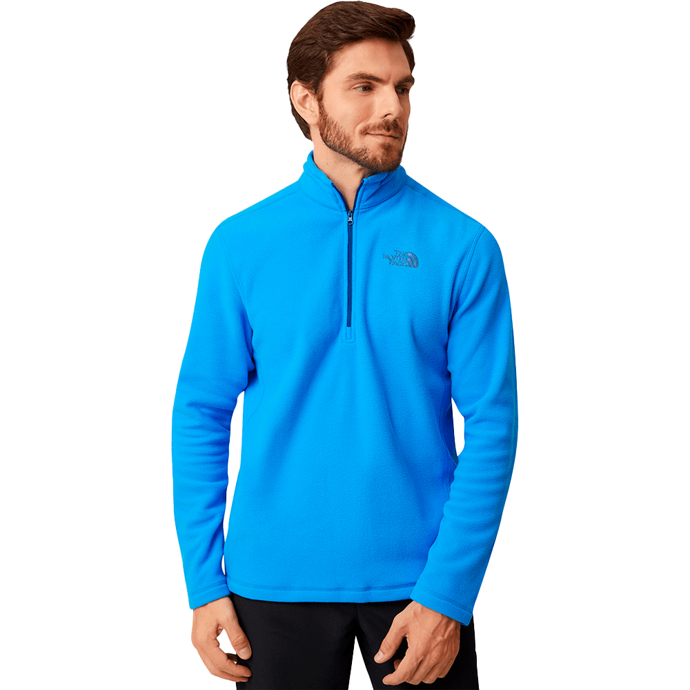 Moletom The North Face Fleece Glacier Zip Azul Masculino