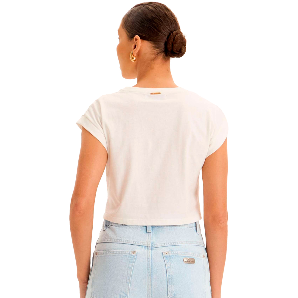 Camiseta Lança Perfume Muscle Silk Pr25 Off White Feminino