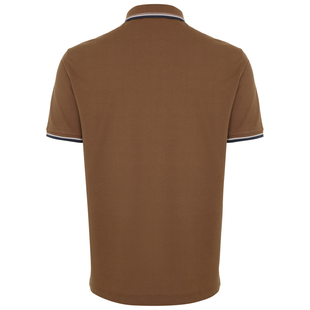 Camisa Polo Individual Piquet Frisos Pr26 Marrom Masculino