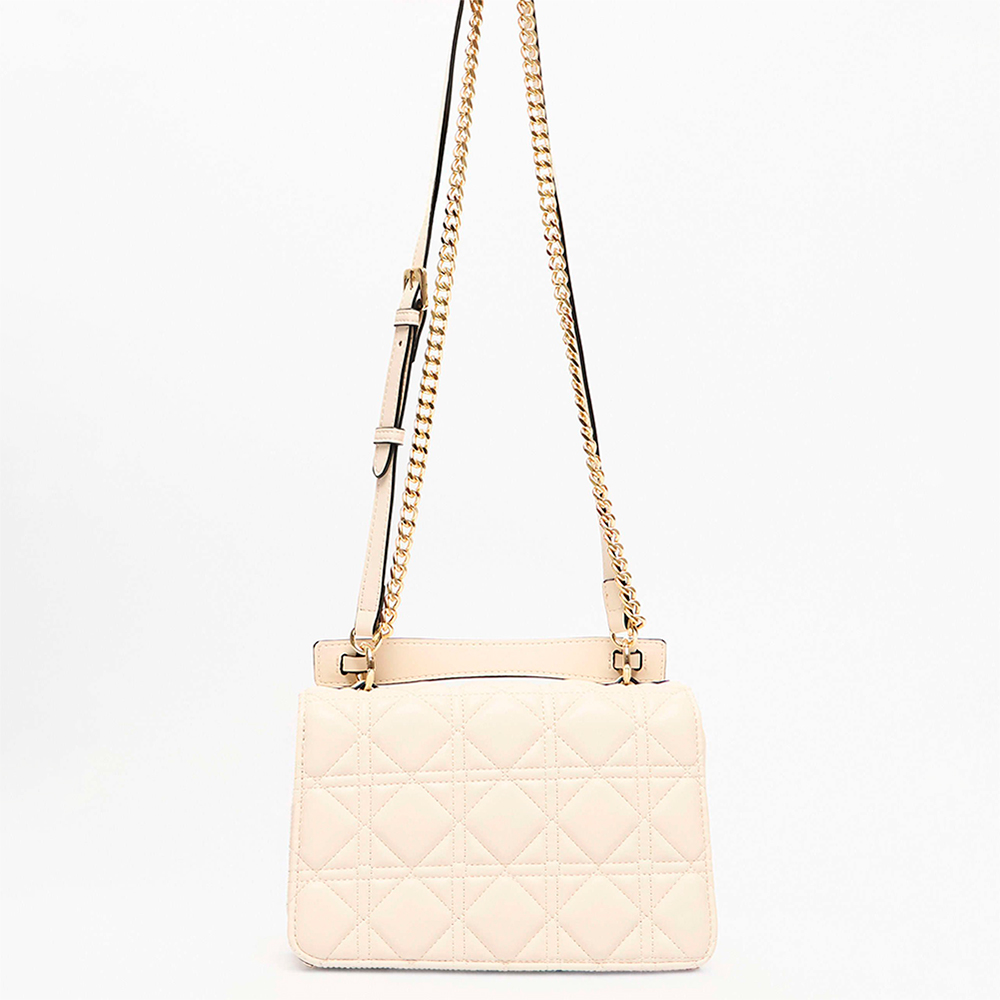 Bolsa Tote Lança Perfume Matelassê Ve27 Off White Feminino