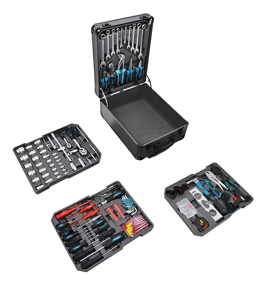 Kit Maleta Com Ferramentas EDA 186 Peças Completo Para Todo Uso