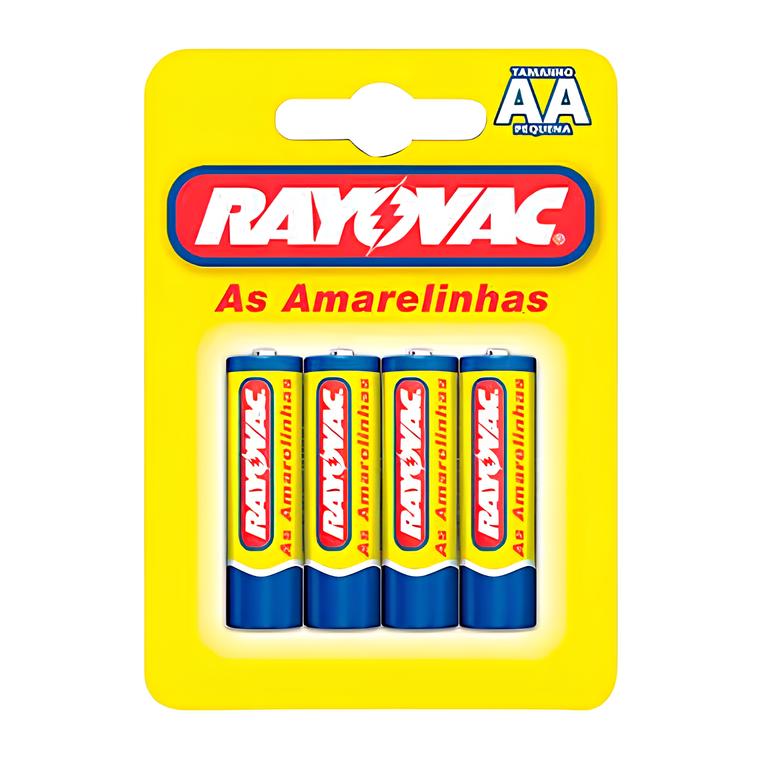 PILHA RAYOVAC PEQUENA "AA" TUBO C/1