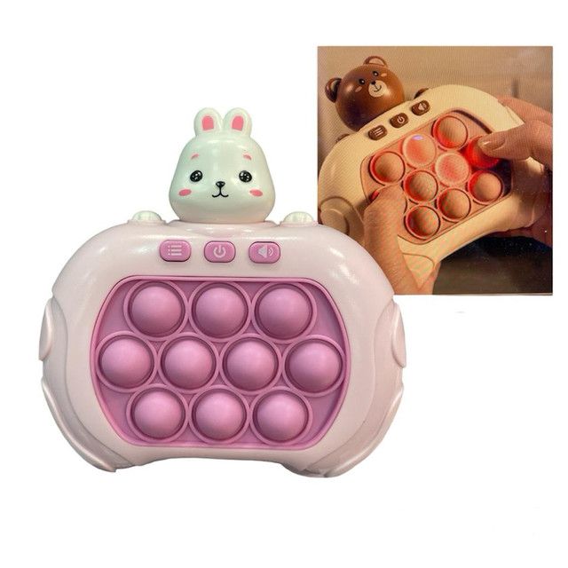 Brinquedo Pop It Eletrônico Antiestresse Mini Game Coelho