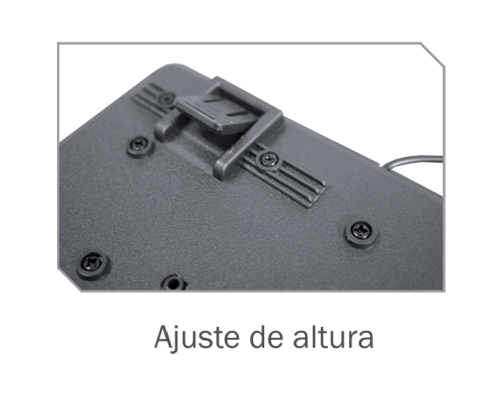 TECLADO USB K-MEX KB-3728U PRETO 1.2M BOX - GPJ