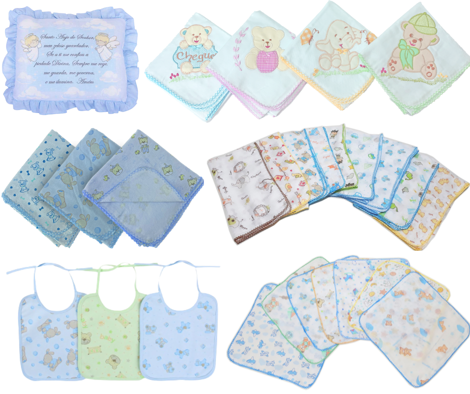 Kit Enxoval Maternidade Completo Para Recém Nascido 17 Peças