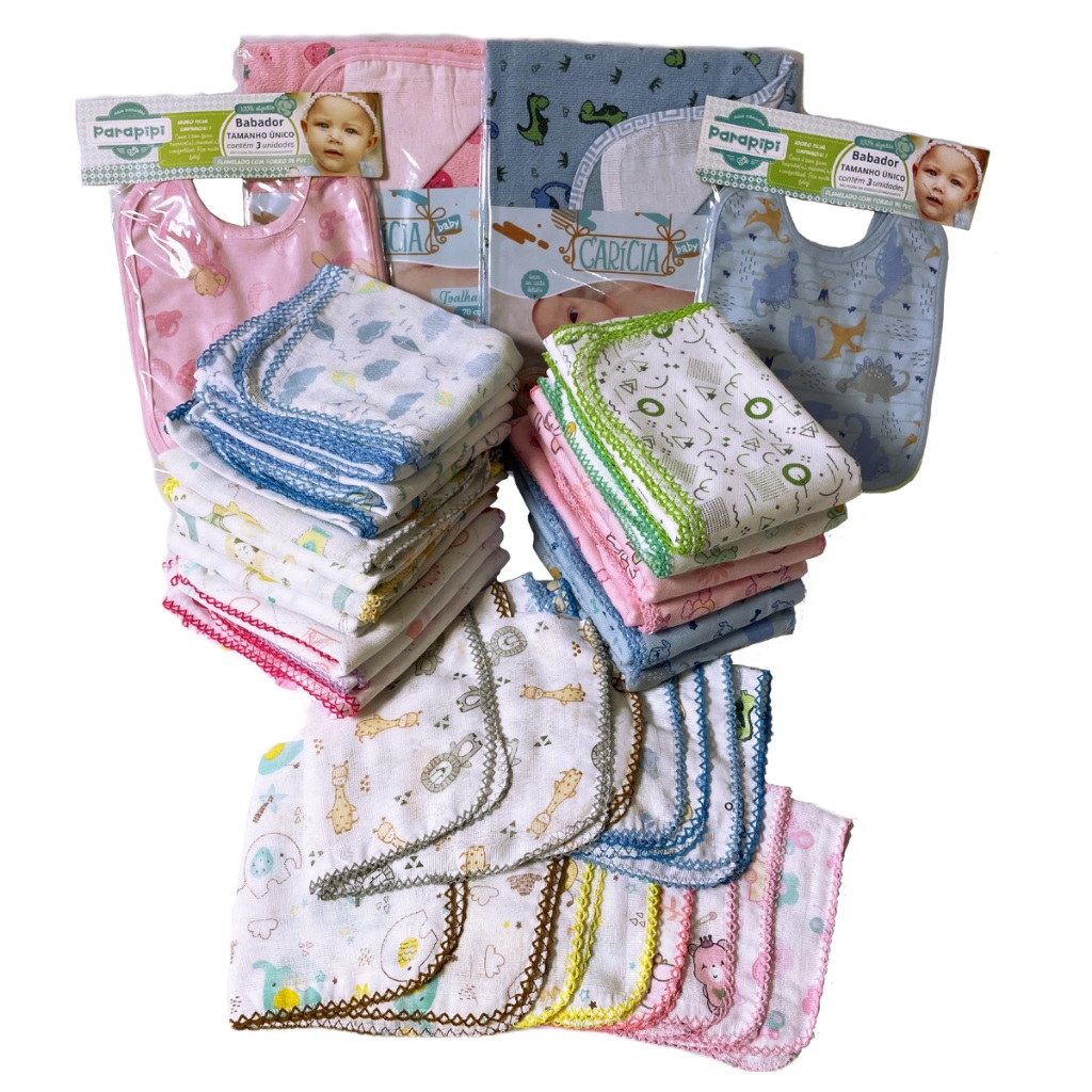 Kit Enxoval Completo para Bebês Recém Nascidos Premium Dugu