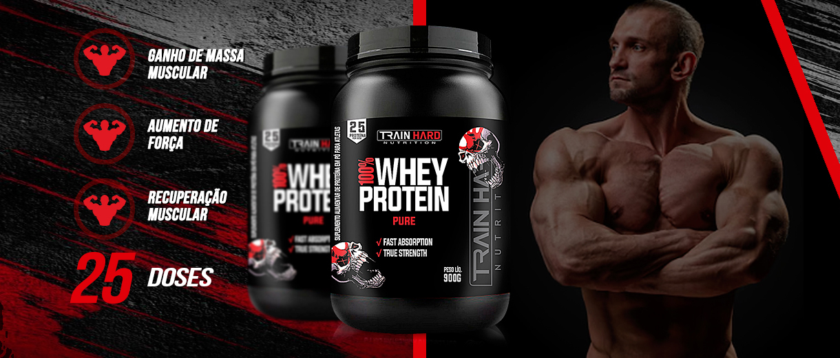 100% Whey Protein Pure Concentrado - Train Hard Nutrition