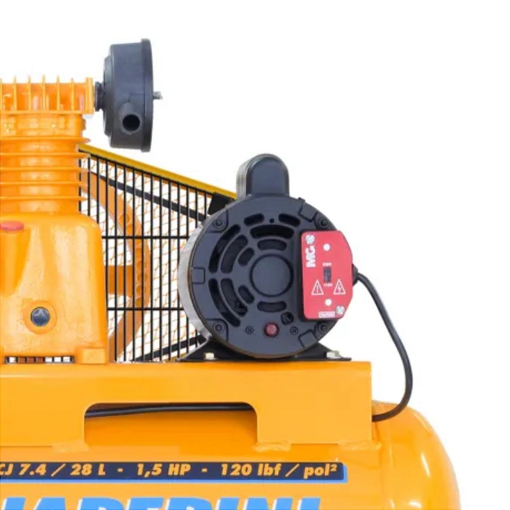 Compressor de Ar 28L 1,5HP 120 Libras CJ7.4 Bivolt sem Kit