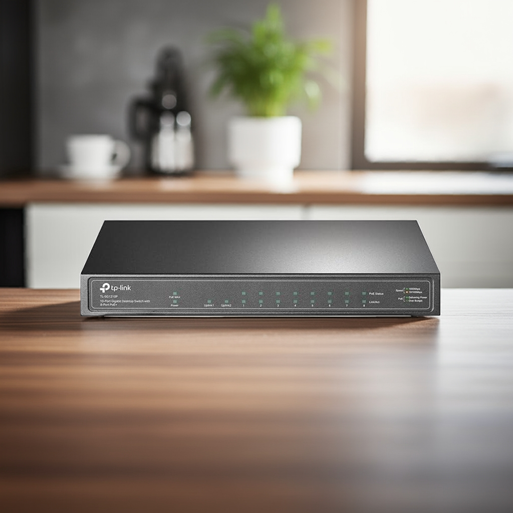 Conectividade versátil com portas Gigabit e SFP