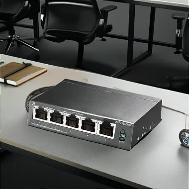 Switch TP-Link TL-SG1005P com 4 Portas PoE+