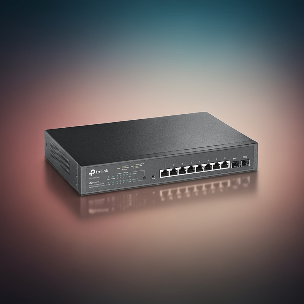 Switch 10 Portas TP-LINK TL-SG2210MP Smart Gigabit C/8 Portas POE