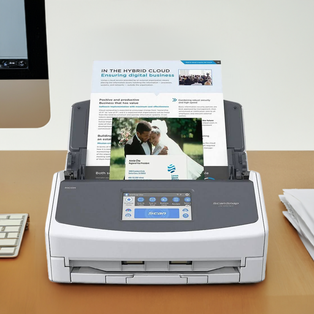 Scanner Ricoh ScanSnap IX1600 A4 40ppm White CG01000-308501i