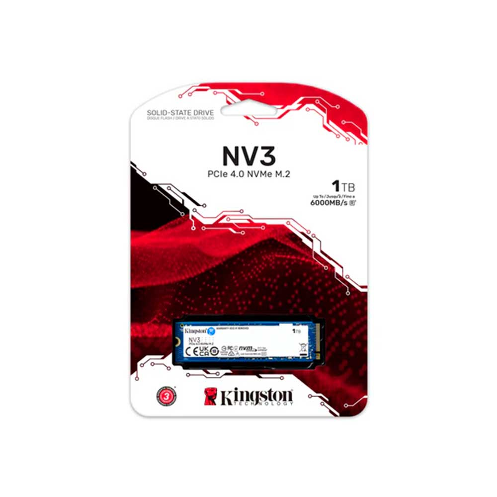 Kingston NV3 PCIe 4.0 NVMe SSD - Lower Power Consumption